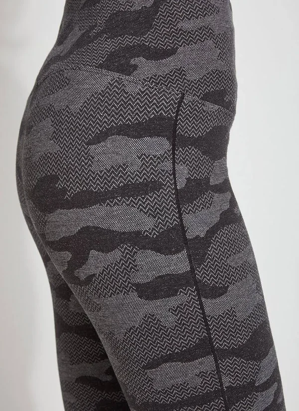 Lysse Cotton Jacquard Legging Dark Heather Grey Size S Womens