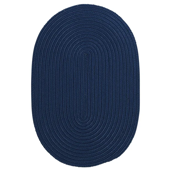 Porch & den Oakland Reversible Indoor/ Outdoor Area Rug (4& x 6& Oval - Nautical Blue)