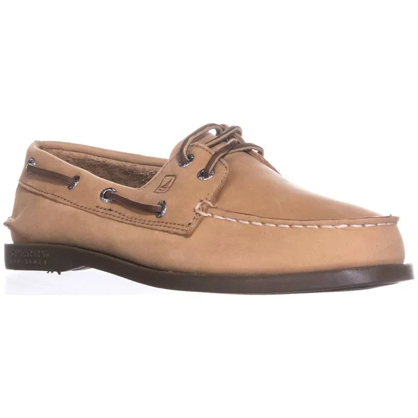 Sperry Top-Sider Boys& Authentic Original - Size: 7 US, 40 EU, Sahara Leather