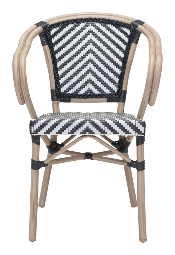 Zuo Paris Dining Arm Chair - Set of 2 - Red & White