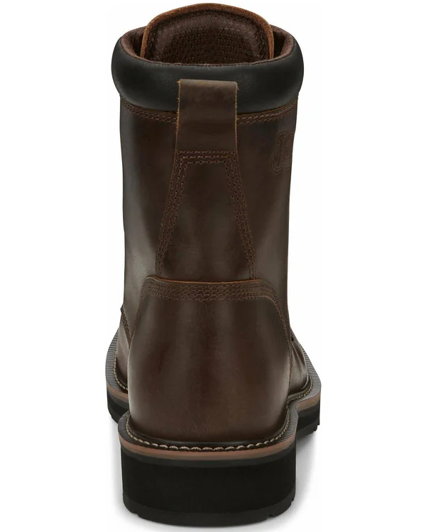 Justin Men's Pulley Lace-Up Work Boots - Steel Toe