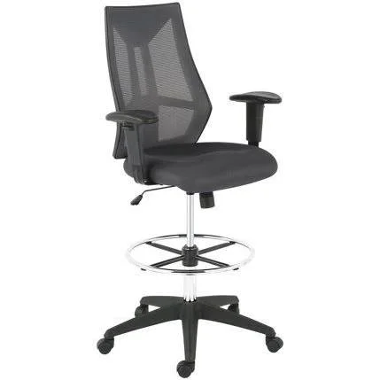 Poly and Bark Benicia Drafting Chair, Size: Grey, Gray