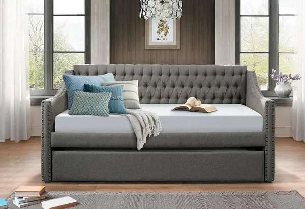 Homelegance Tulney Dark Grey Daybed with Trundle 4966DG*