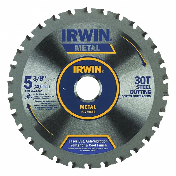 Irwin 1779856 Saw Blade, steel, 5-3/8In, 30Teeth