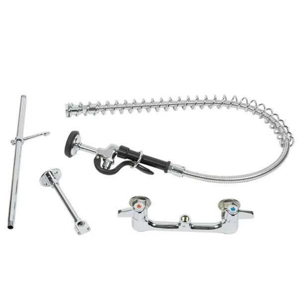Tu0026S Brass - 5PR-8W00 - 8 in Wall Mount Pre-Rinse