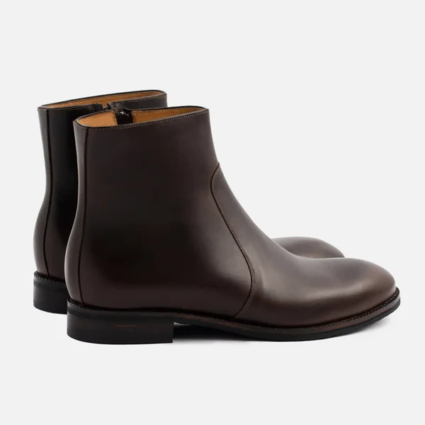 Beckett Simonon Easton Side-Zip Boots - Pull-Up, Brown, Size 12, Men's Boot