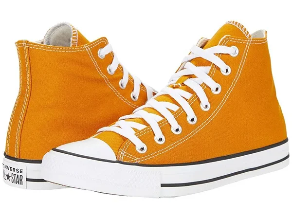 Women's Converse Chuck Taylor All Star High-Top Sneaker - Saffron Yellow - Size Womens 11, Mens 9