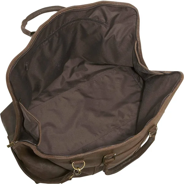 Le Donne Leather Distressed Leather Getaway Duffel (Chocolate)