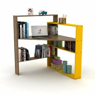 Pisagor Corner Desk Hometash Color: Yellow
