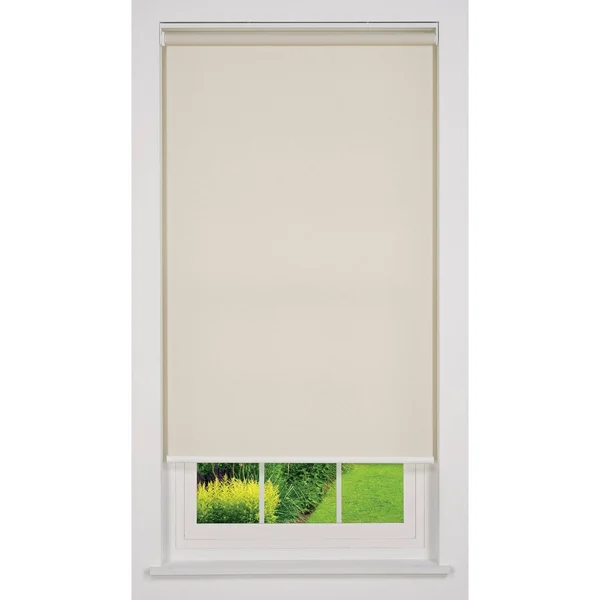 Linen Avenue Cordless Light Filtering Roller Shade, Beige 56 W x 66 H