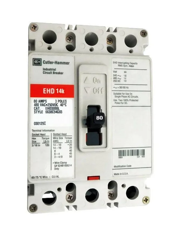 Cutler Hammer EHD3080 Circuit breaker.