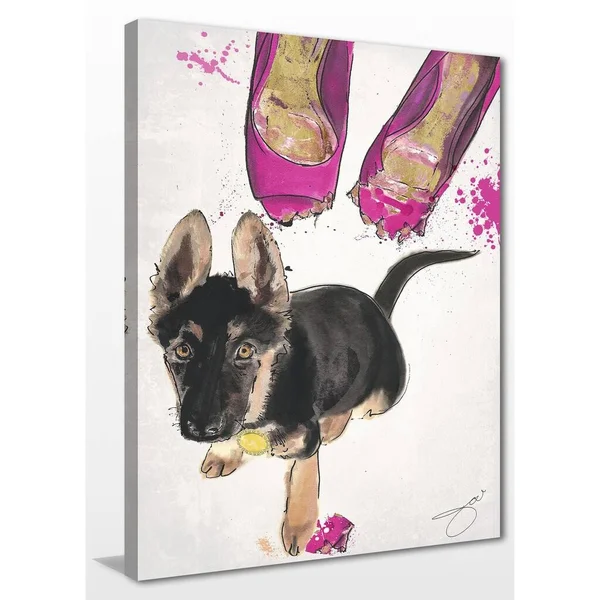 Picture Perfect International by Jodi 'New Shoes' Giclee Stretched Canvas Wall Art, 36 Inches x 48 Inches x 1.5 Inches