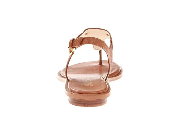 Michael Michael Kors MK Plate Flat Thong Sandals - Luggage