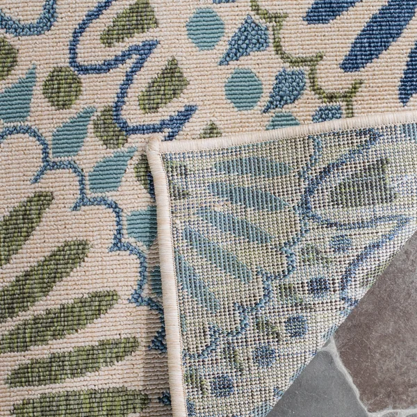 Safavieh Veranda VER091-0612 6&7x22 x 9&6x22 Cream, Blue Area Rug