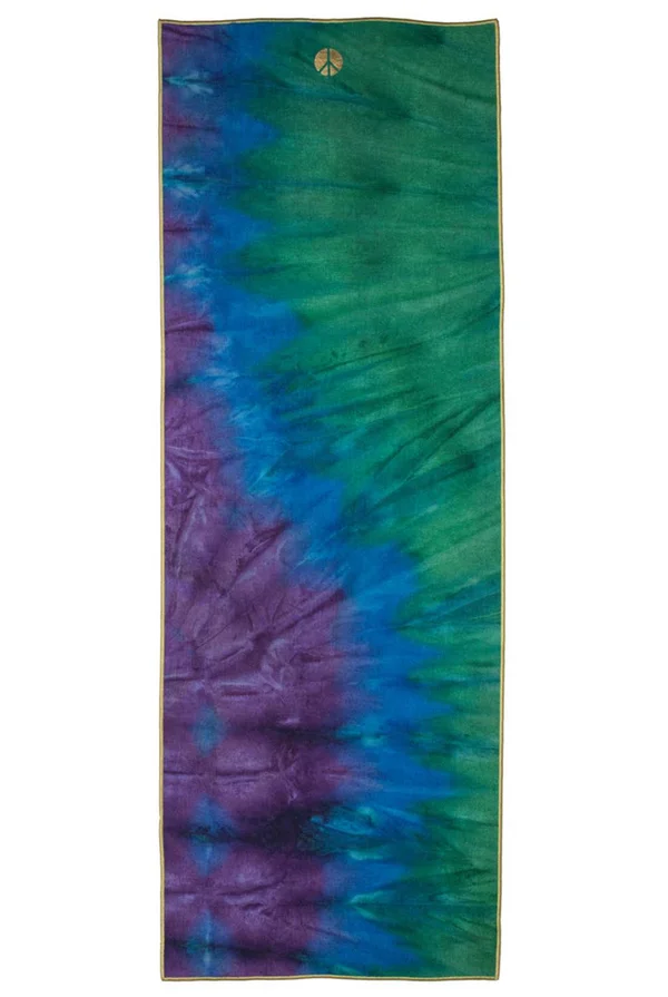 Yogitoes Peacock Skidless Yoga Mat Towel for Womens by Yogitoes