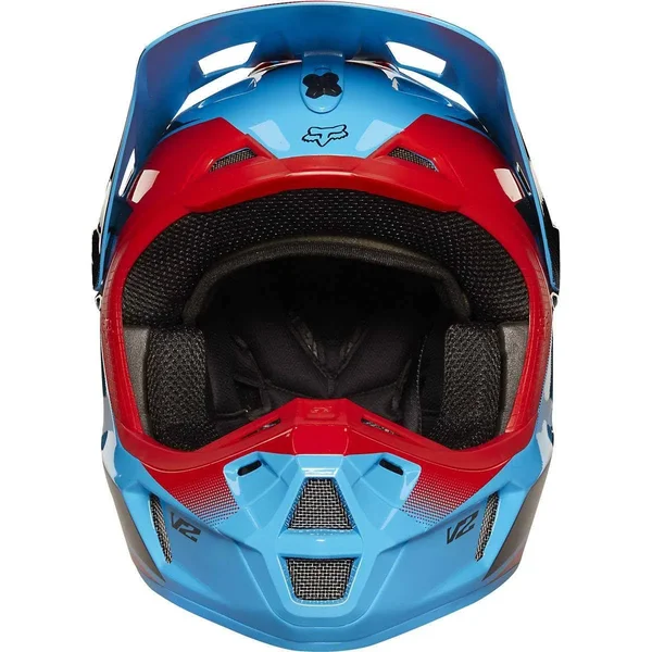 Fox Racing Imperial Mens V2 Motocross Motorcycle Helmet Blue X-Large