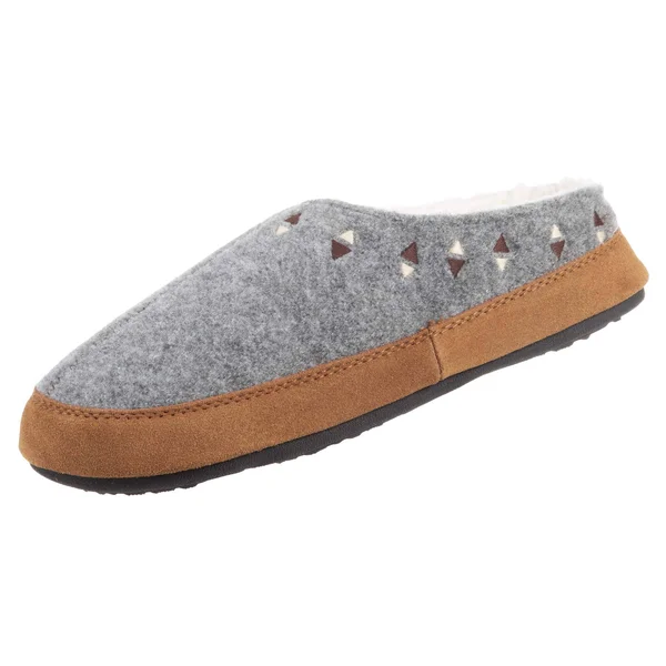 Acorn Geo Embroidered Hoodback (Ash) Women's Slippers