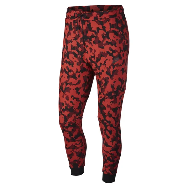 Nike Men's Sportswear Tech Fleece Pants: Red/Black CJ5981-603