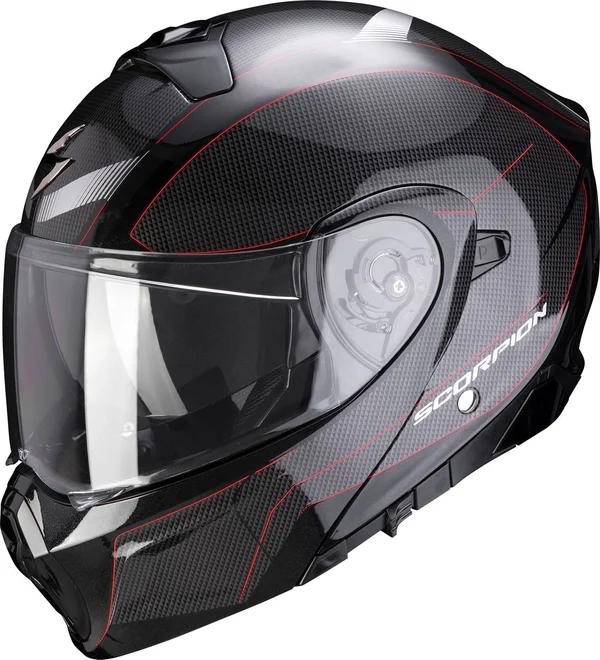 Scorpion - Helmet EXO-930 Cielo Pearl Black, Red - Size M