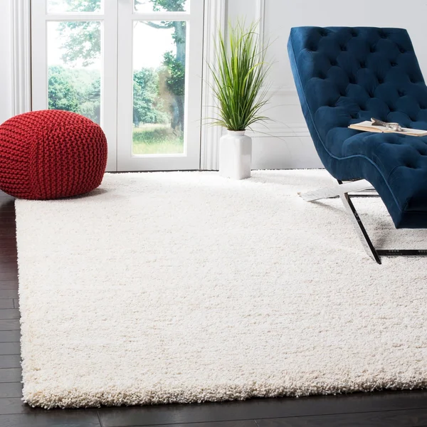 Safavieh Milan Shag Maibritt 2-Inch Thick Rug - 2& x 20& Runner - Grey