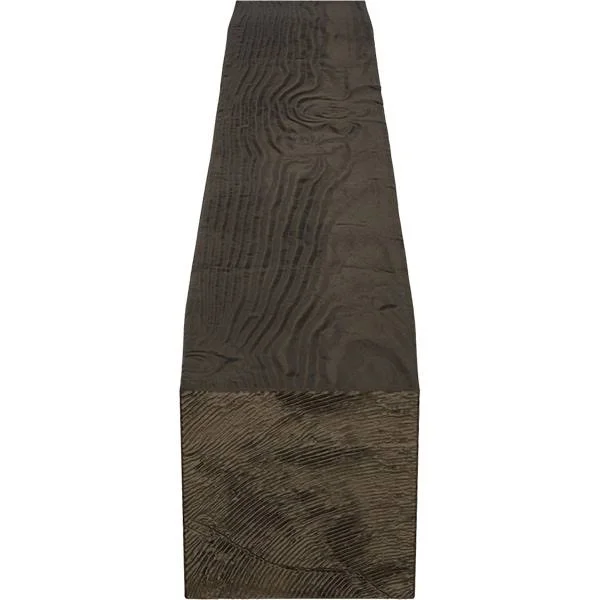 Ekena Millwork MANUSD08X08X36ZW 8x22H x 8x22D x 36x22W Sandblasted Faux Wood Fireplace Mantel - Premium Walnut