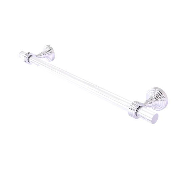 Allied Brass PG-41D-18-PC 18 in. Pacific Grove Collection Towel Bar with Dotted Accents Polished Chrome