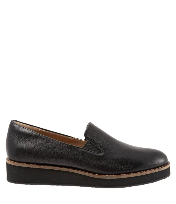 Softwalk Women's Whistle Slip On - Size: 9, Black