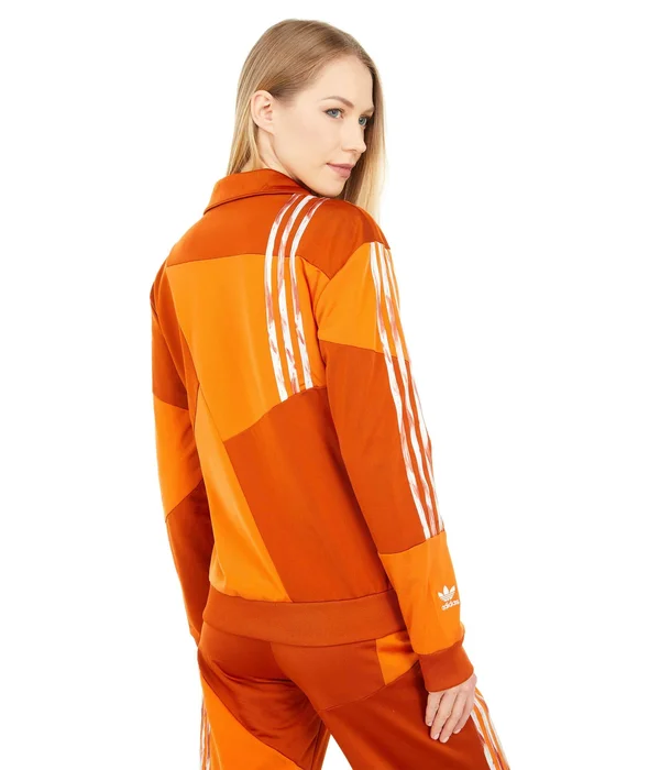 Adidas Womens DC Firebird Track Top - Orange Size Xs