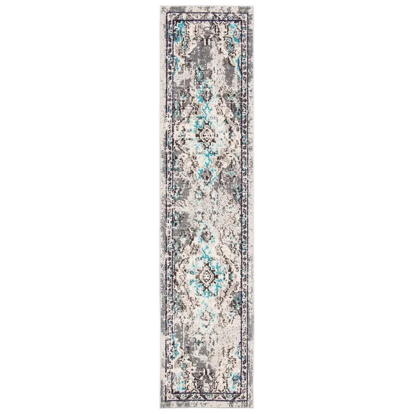 2' x 8' Runner Area Rug, Grey, Safavieh