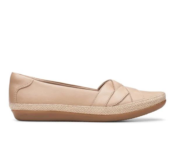 Clarks Danelly Shine Women's Shoe (Beige - Size 11 - Leather)