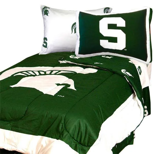 Michigan State Spartans Reversible Comforter Set - Full