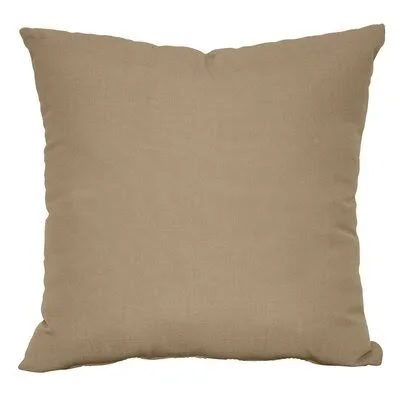 Sunbrella Indoor/Outdoor Throw Pillow Arsuite Size: 18x22H x 18x22W - Color: Spectrum Mushroom