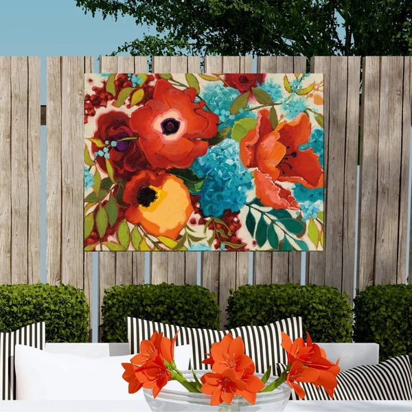 Festivity Outdoor Art 40x30 by West of The Wind in Multi