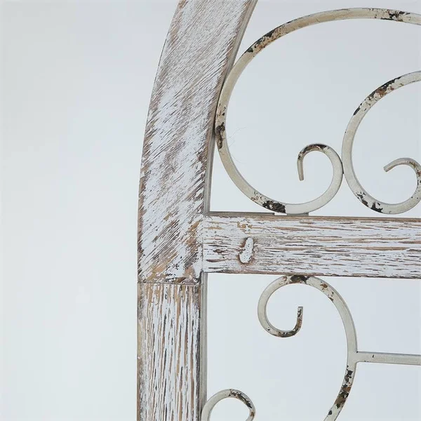 Luxen Home Metal Window Scroll Wall Decor