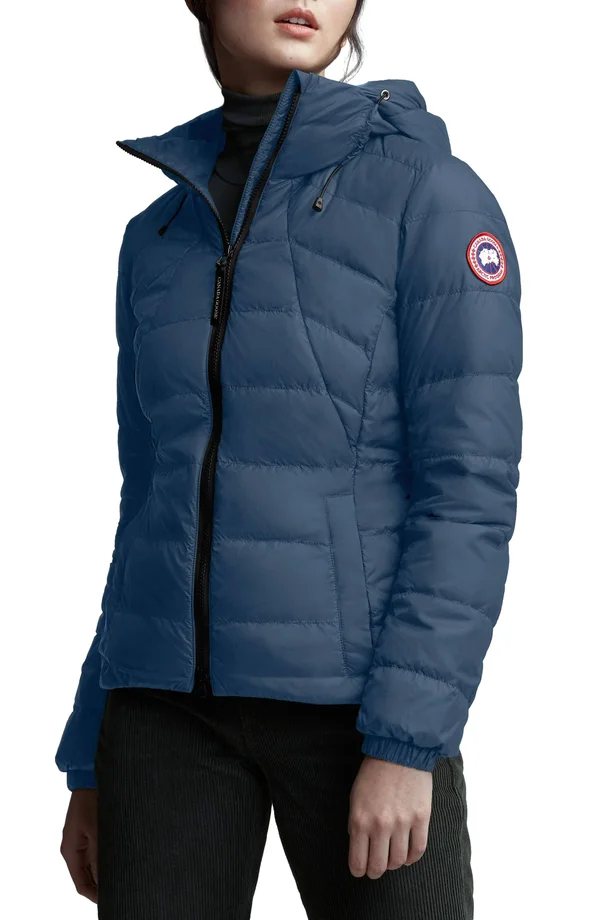 Canada Goose Abbott Packable Hooded 750 Fill Power Down Jacket Blue
