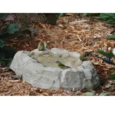 Arndt Rocky Mountain Ground Birdbath Union Rustic