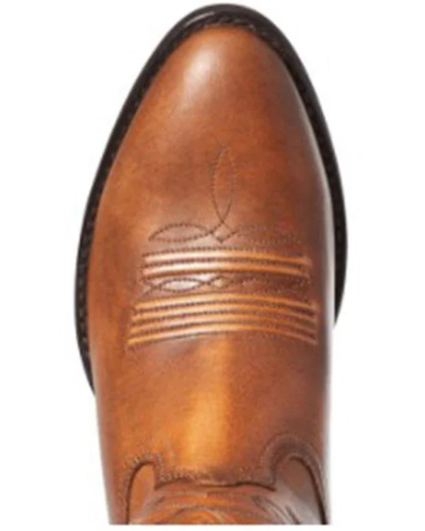 Ariat Women's Heritage Copper Brown R-Toe Western Boots