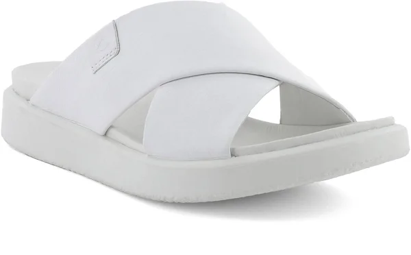 Ecco Flowt LX Slide Sandals, Women's, White, Size: 4.0M