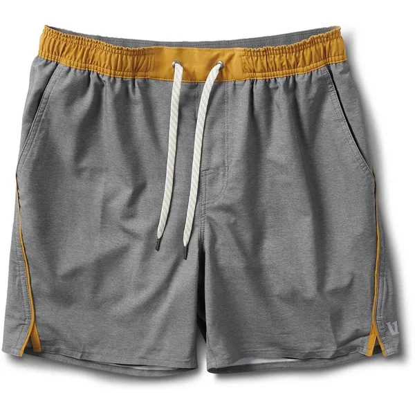 Vuori Trail Running Short Men's - Charcoal Heather Texture, M