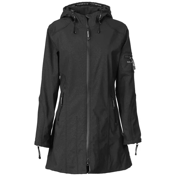 Women's Ilse Jacobsen Rain 07 Jacket - Size: 38, Black