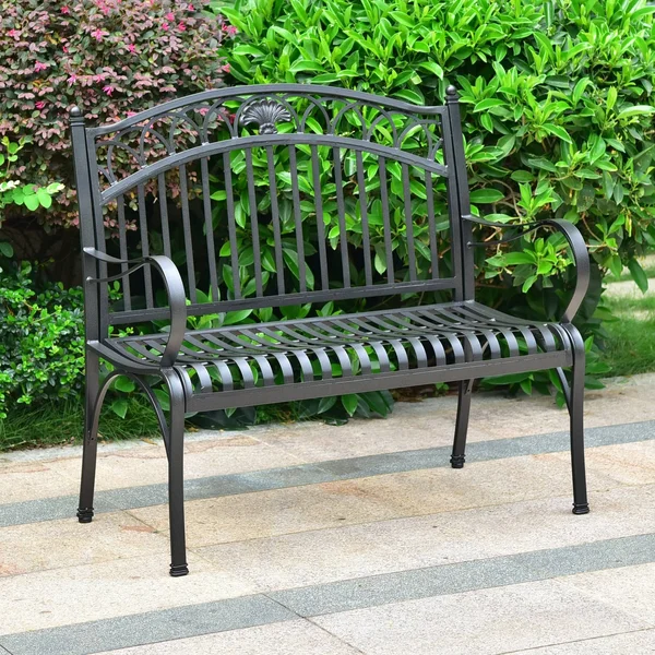 International Caravan Segovia Iron 2-Seater Garden Bench