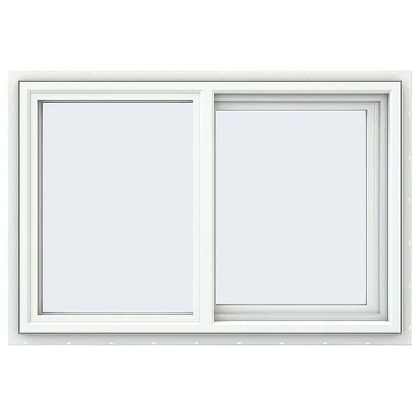 JELD-WEN 35.5 in. x 23.5 in. V-4500 Series White Vinyl Right-Handed Sliding Window with Fiberglass Mesh Screen CX2062