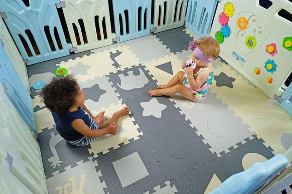 Baby Playpen Kids Activity Center - 14 Panel, Safety Play Yard Area - Indoor, Outdoor Portable Fence, Adjustable, Non-Toxic, M