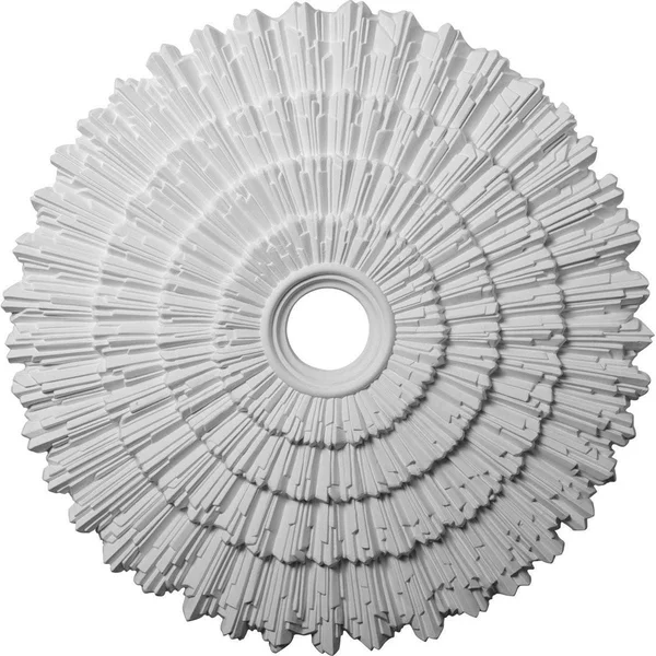 24 3/4x22OD x 3 1/4x22ID x 1 7/8x22P Eryn Ceiling Medallion (Fits Canopies Up to 4x22) - Hand-Painted Burnished Mahogany Crackle
