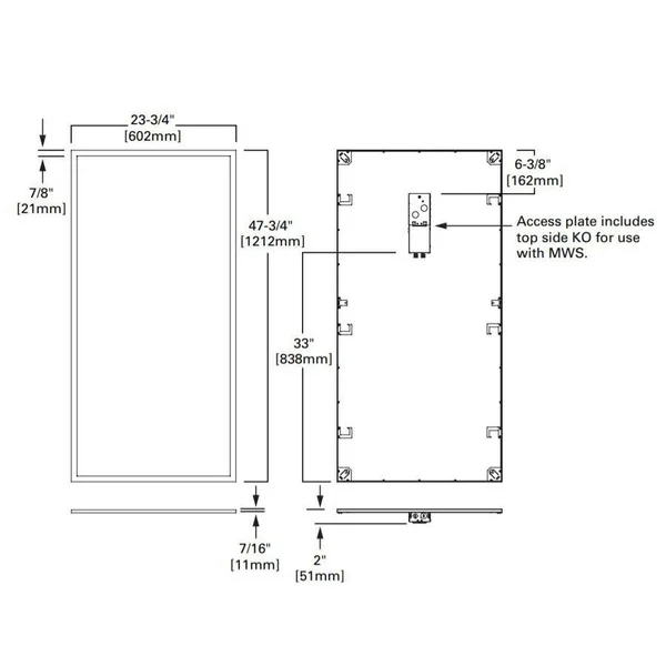 Metalux 24FP4740C 2' x 4' General LED PANEL - 41W, 4000K, 80 CRI, 4685 Lumens