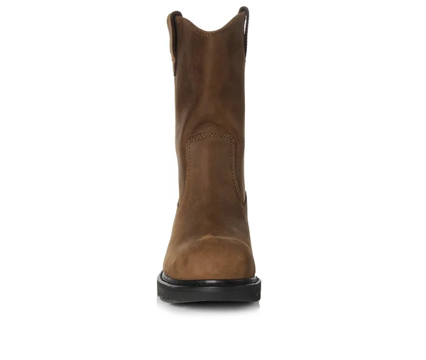 Wolverine 10x22 Leather Wellington Steel Toe Boots, Men's Brown