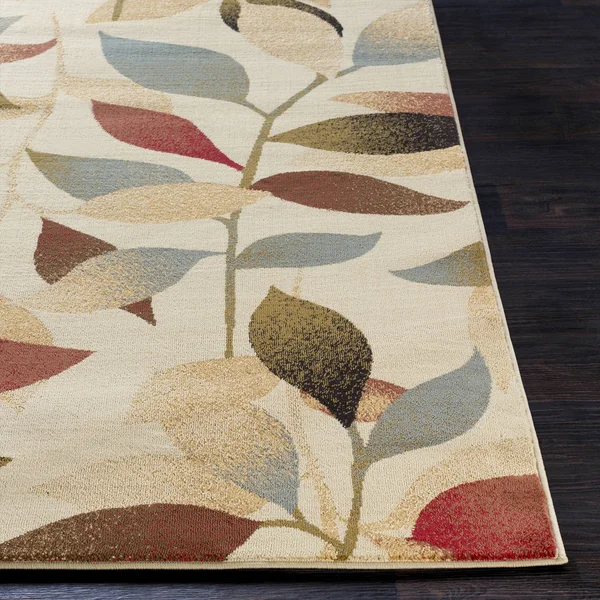 Transitional BHS-0058104 Turkish Poly Beige Floral Rug - 5&3x22 x 7&6x22