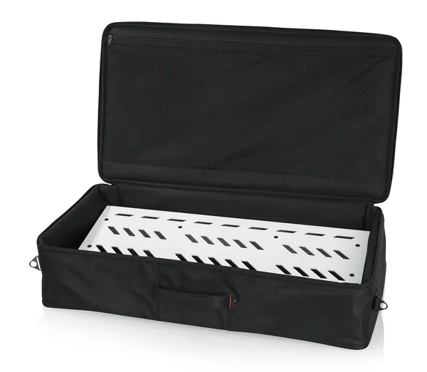 Gator White Aluminum Pedal BOARD; XL w/ Carry Bag (gpb-xbak-wh)