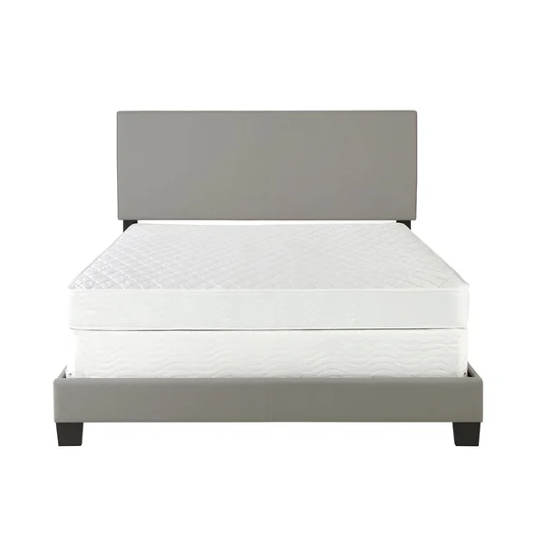 Boyd Sleep Montana Upholstered King Bed Frame Foundation and Headboard - Grey, Gray