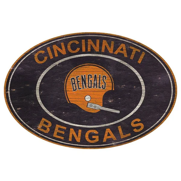 Fan Creations Cincinnati Bengals 46 -in Heritage Logo Oval - N0801-CIN